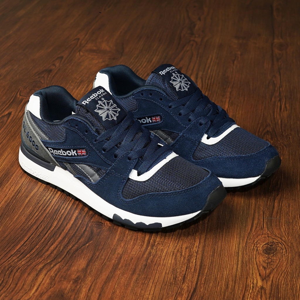 SEPATU REEBOK GL 6000 NAVY WHITE ORIGINAL VIETNAM