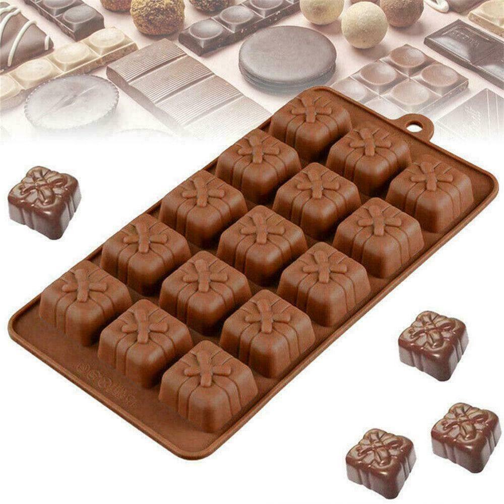 Solighter Cetakan Coklat Permen Brownie Silikon Dessert Masak Baking Tools