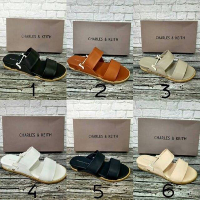 ( CUCI GUDANG ) CHARLES n KEITH DOUBLE STRAP | NO BOX