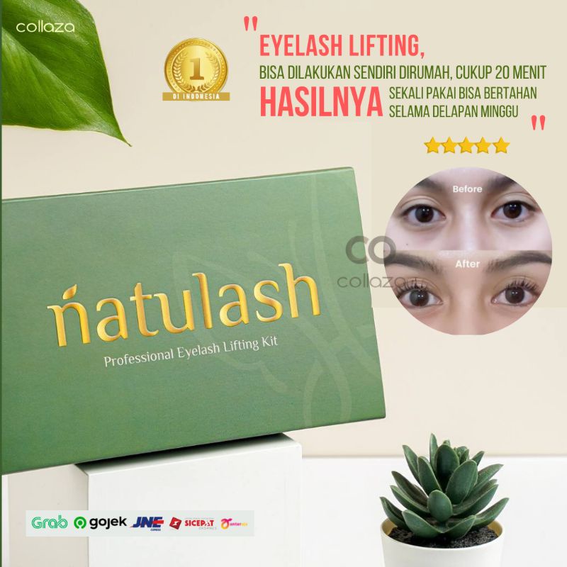 Natulash Original Indonesia | Professional Eyelash Lifting Kit | Paket Pelentik Bulumata | Pelentik 