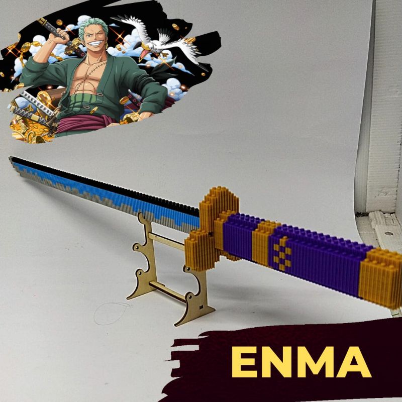 PEDANG LEGO ZORO ENMA ONE PIECE PANJANG 50CM