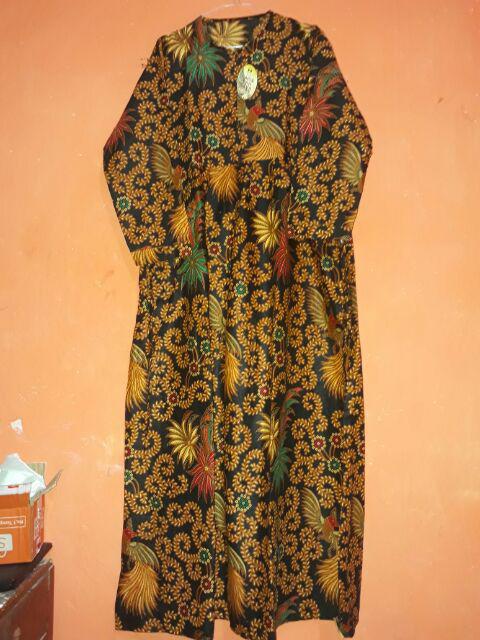 Gamis Etnik Motif Batik Jawi Murah Ukuran Allsize Fit Xl Jumbo