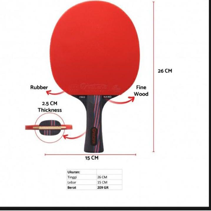 ♕ BET TENIS MEJA KATANA KB-05 / BET PINGPONG KATANA KB 05 CARBON PRO NANO - BONUS COVER - ORIGINAL ➤