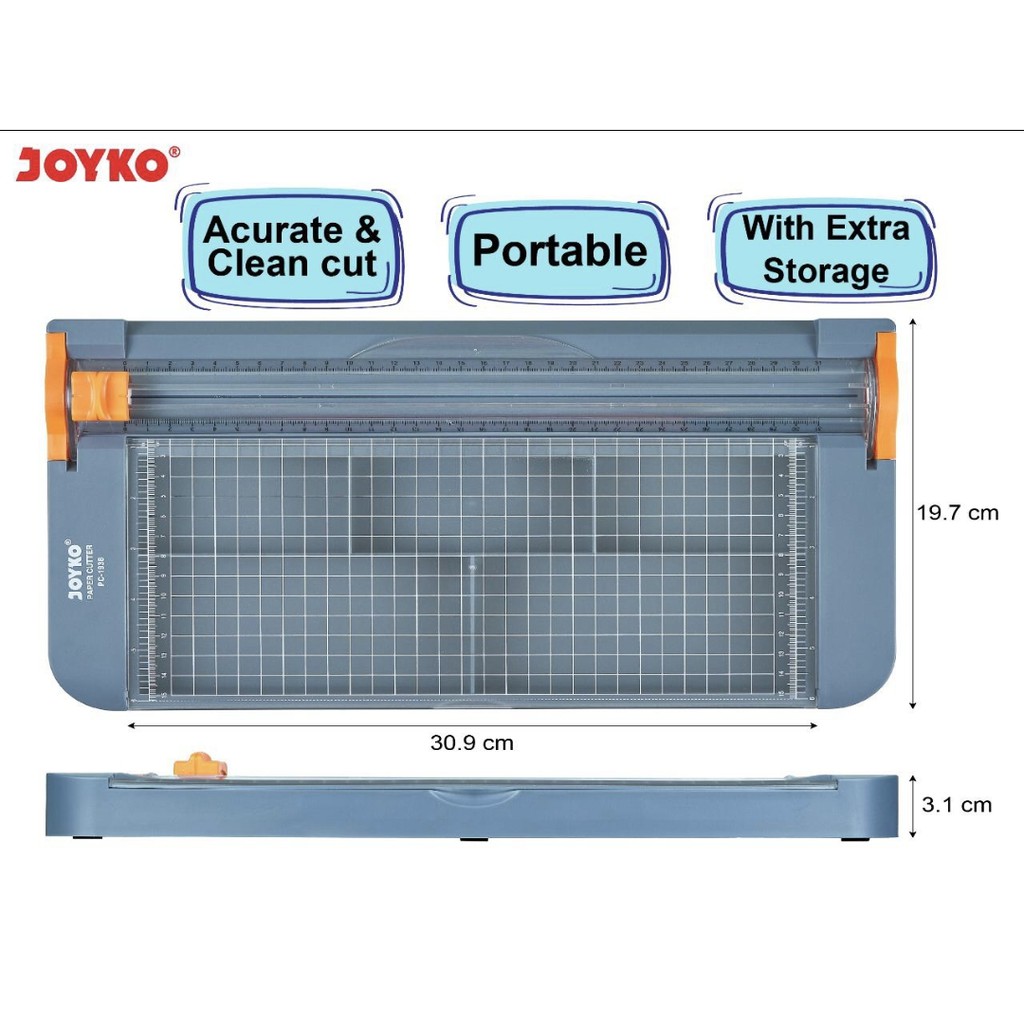 

pemotong kertas dorong tarik paper cutter A4 JOYKO PC 1938 19X38 CM
