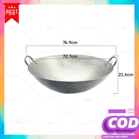 Wajan Alumunium Wajan Terbaru Anti Lengket Kekinian 2022 Trendy Stainl Wajan Besar Jumbo Iron Besi