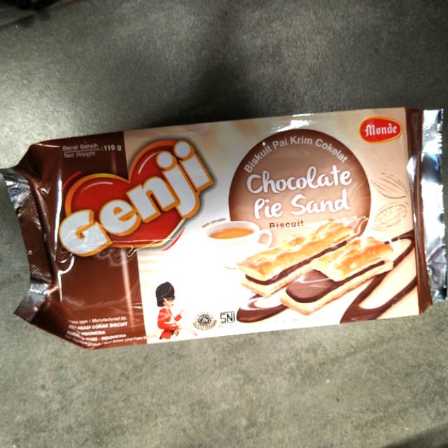 

Monde Genji biskuit isi coklat 85gr biscuit pie sand chocolate