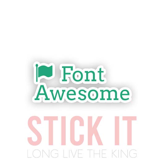 

Stiker sablon setrika DTF kaos baju sticker vinyl font awesome programmer 30