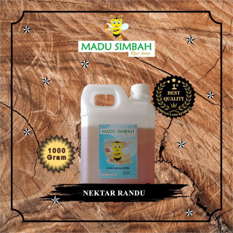 

MADU RAW HONEY 100% MURNI NEKTAR RANDU (1000 gram)