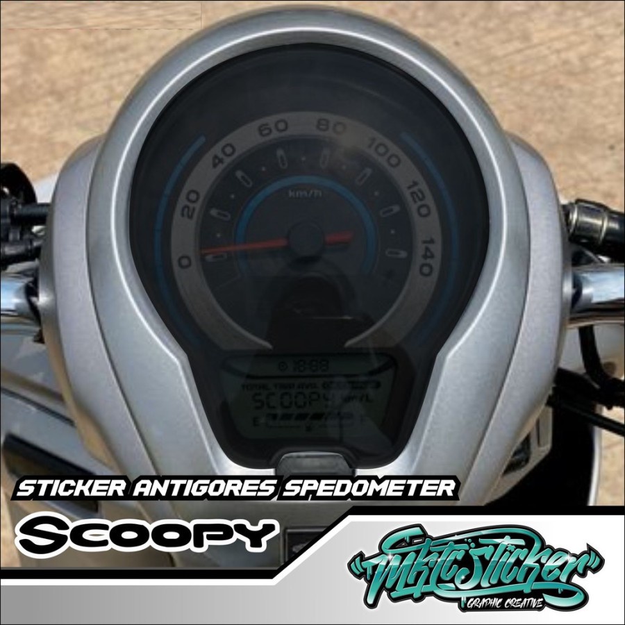 stiker sticker speedometer spido NEW SCOOPY 2020-2022 PRESTIGE transparan  COD