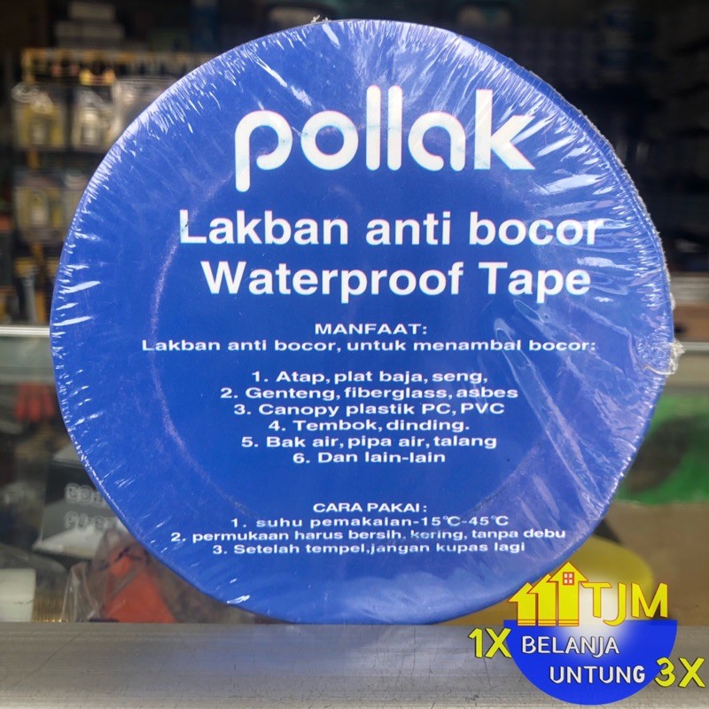 Lakban Anti Bocor Pollak 2” inci inch 5cm (Meteran)