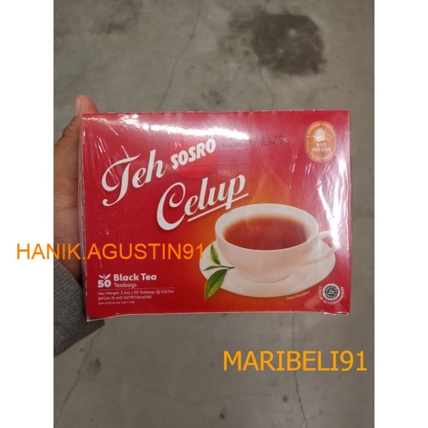 

Teh Celup Sosro isi 50 kantong MB91