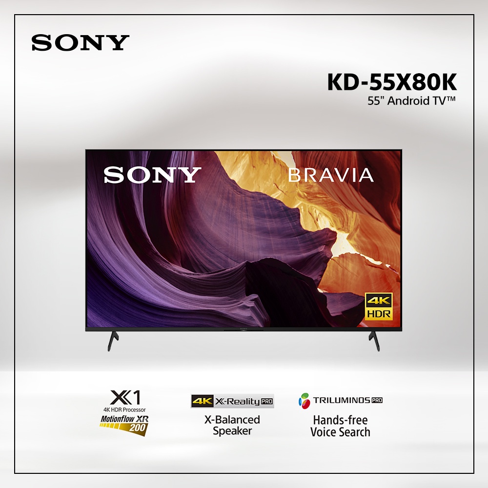 LED TV Sony Bravia 55X80K 4K HDR Google TV 55 Inch