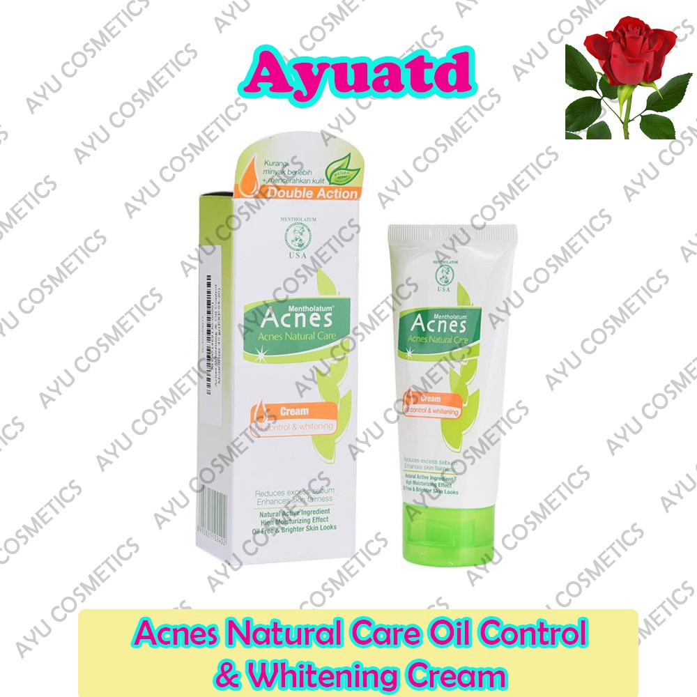 Acnes Natural Care Oil Control &amp; Whitening Cream &amp; Toner