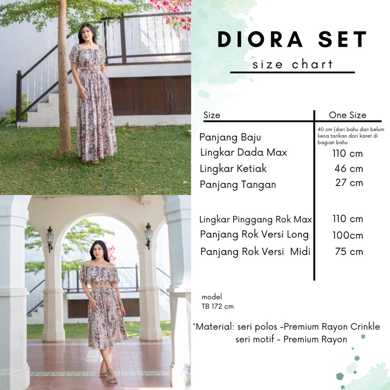 ZAVIAR || Diora Set Long, Midi