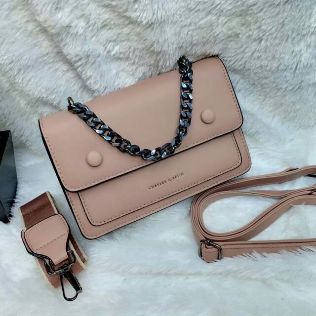 Tas Selempang Wanita Ck 6601 bahan Dove super UK 20x13  fullset 3 tali