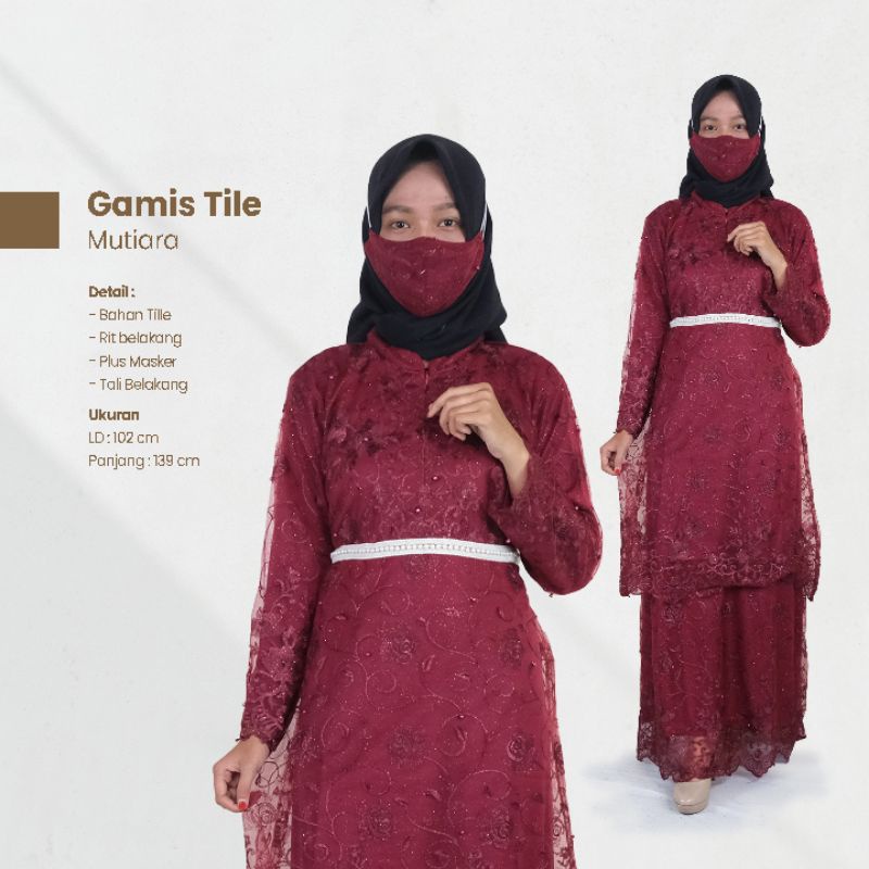 Gamis Tille Mutiara - NairaBatik