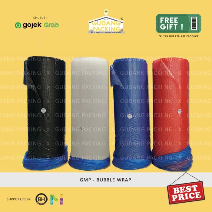 

Wraping (Gosend/Grab) Gmp - Bubble Wrap Warna Hitam / Bening / Merah / Biru