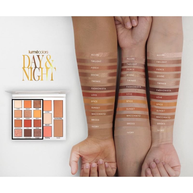 Free Brush | Lumecolors Day Night Pallete Pigmented &amp; Blendable