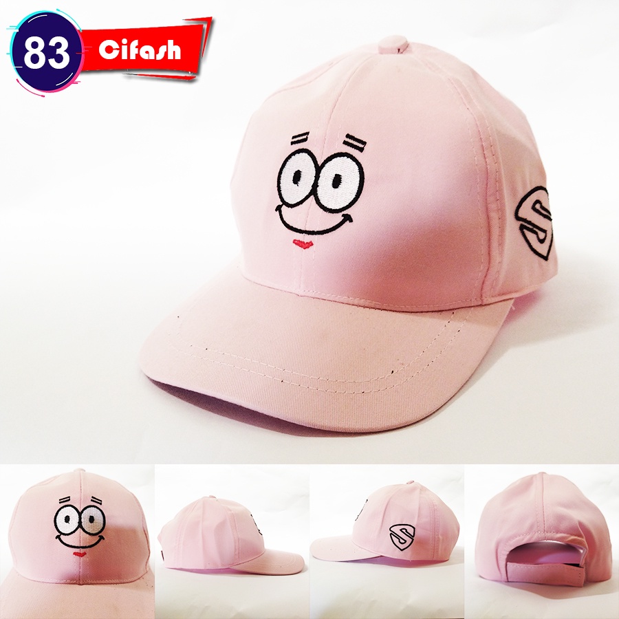 Topi Anak Spongebobs Patrick squidward Mister Krab Unisex Laki Laki Perempuan Cowok Cewek Lucu Murah Umur 4 5 6 7 8 9 tahun-83