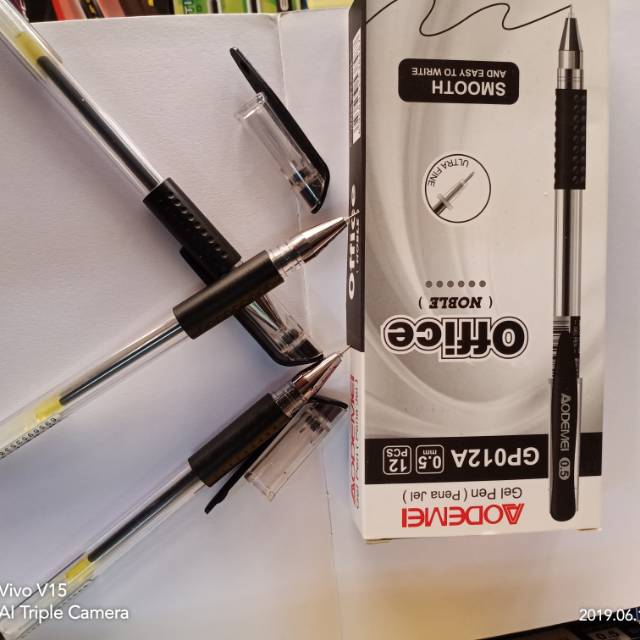 

Pulpen gel Pena gell aodemei office gpo 12 a