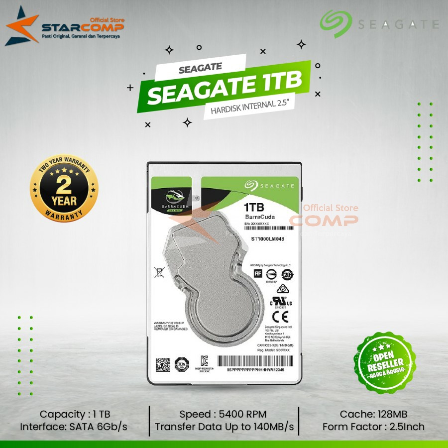 HDD Seagate Laptop 500GB 1TB 2.5" Notebook Hardisk Internal 5400rpm Original