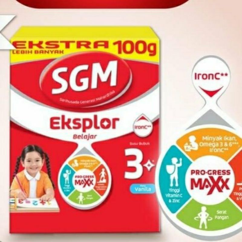 Susu SGM 3 plus vanilla 900gr