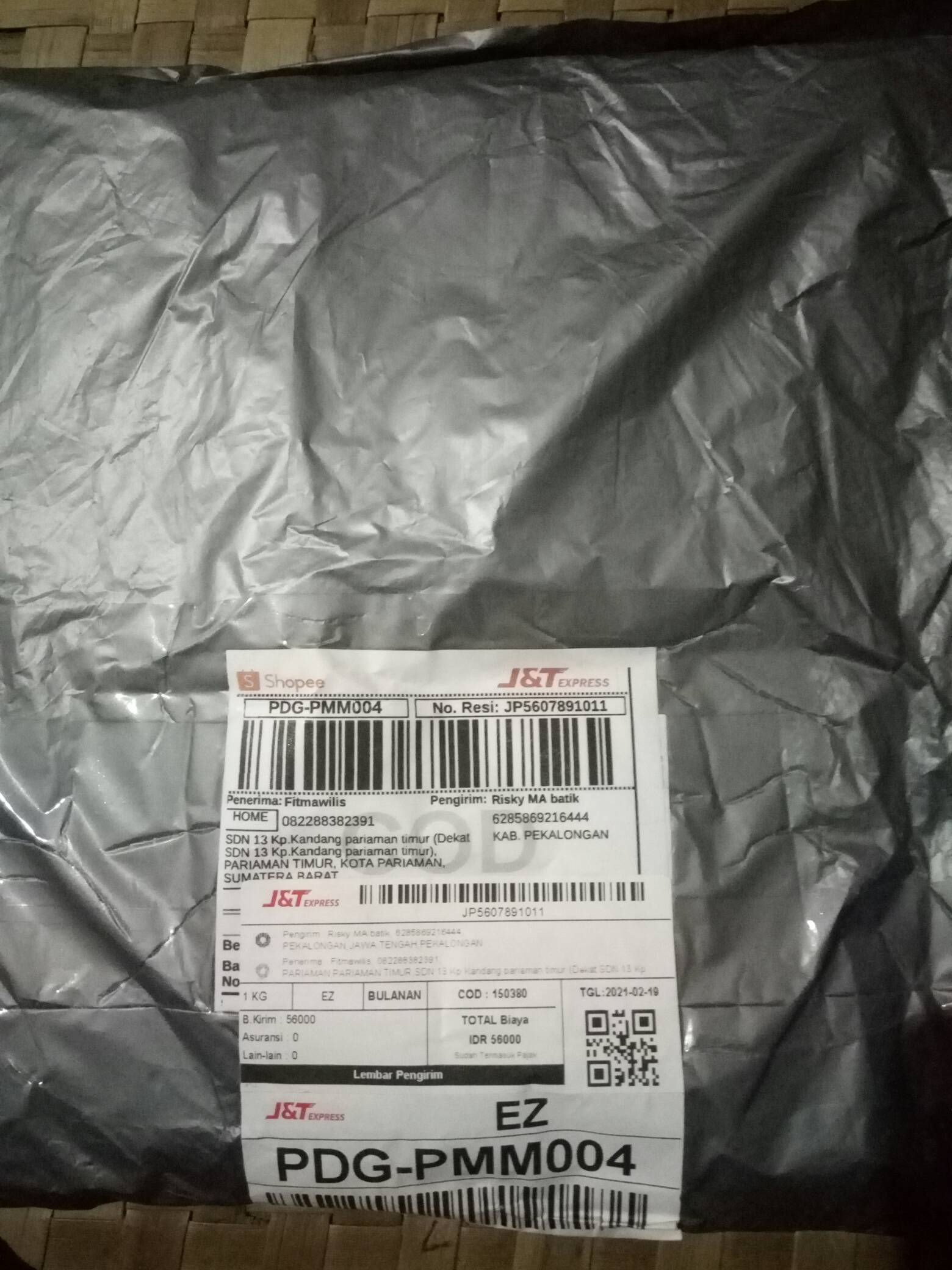 Couple Batik Tunik Modern Seragam Kerja Kantor Lengan Panjang Terbaru