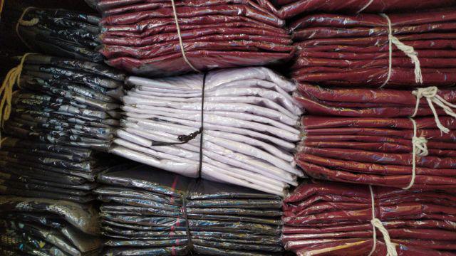 Kemeja Batik Pria Lengan Panjang Size M L Xl Xxl  Bswart Batik Hrb026 Kenongo Hem Panjang Padi Top1