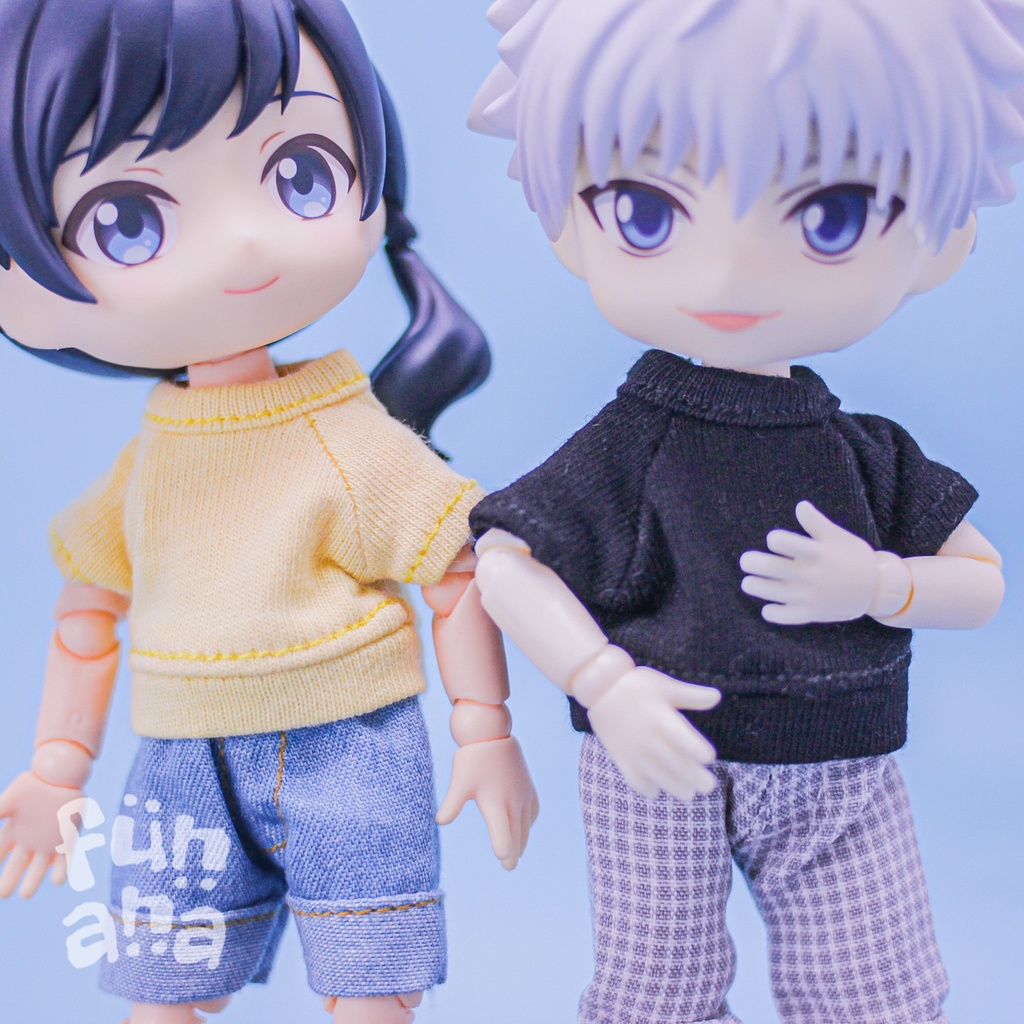 Baju Clothes Top Short Sleeves OB11 YMY Nendoroid Doll 1/12