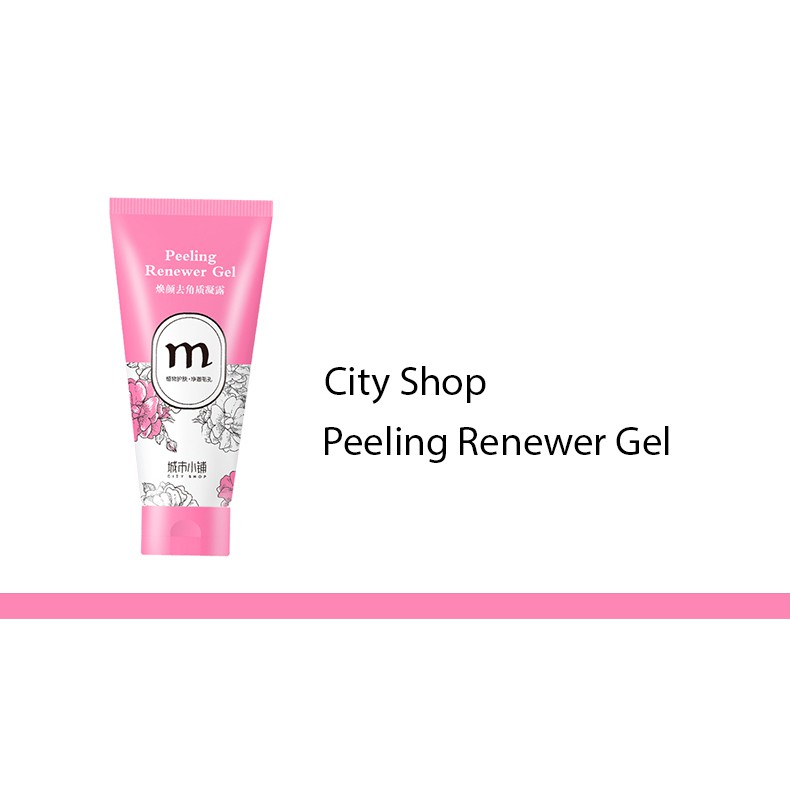 CITY SHOP Peeling Renewer Gel Peeling Wajah  Ampuh Menghilangkan Komedo dan sel kulit mati