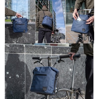 TAS SEPEDA BR0MPT0N BOROUGH WATERPROOF BAG SMALL - NAVY