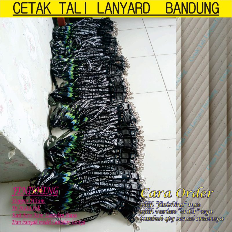 Lanyard id card custome  printing 2 cm 2 muka /tali lanyard id card custome printing/Cetak tali lanyard custome/gantungan id card custome