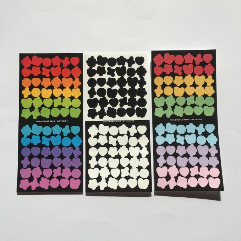 eystudios - Mini Deco Double Shapes Hologram Sticker For Polcos / Journal