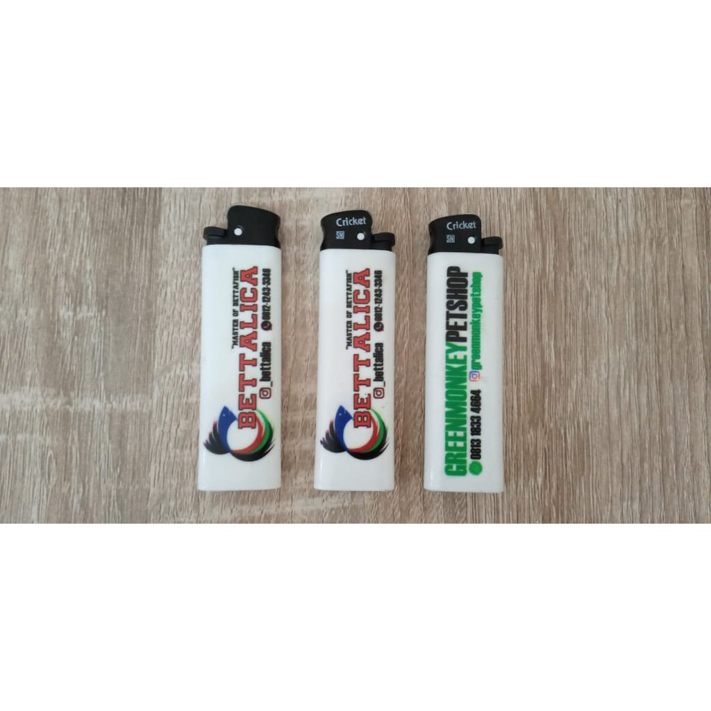 Jasa Print UV Cetak Korek Api Lighter Custom