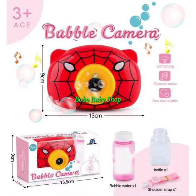 M170 Mainan Bubble Kamera | Gelembung Bubble Sabun Camera Lampu &amp; Musik