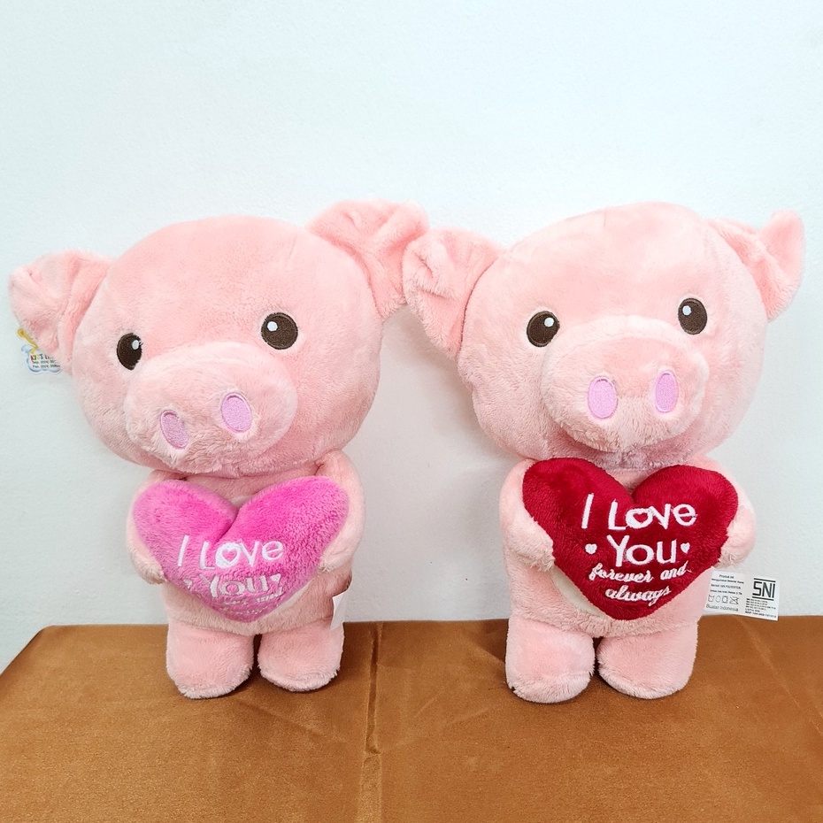 Boneka Babi Jumbo Lucu Love 30 cm