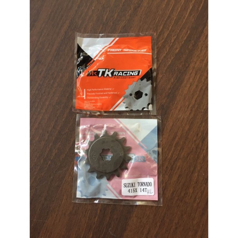 Gear depan tipis 415 Tornado Satria 2Tak Geat depan 415 Tipis Satria 2tak TK Racing