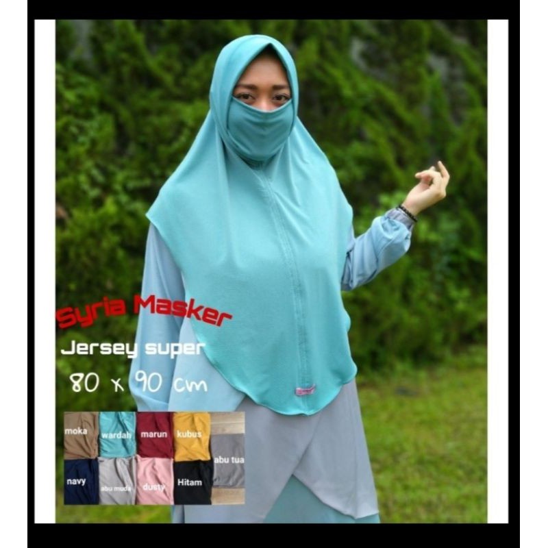 hijab kerudung masker murah