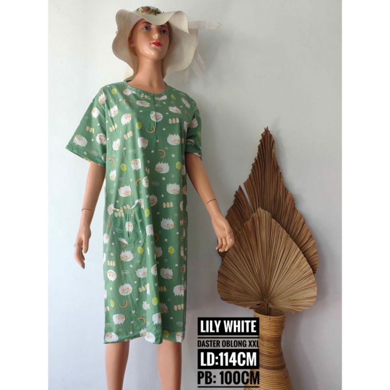 LILY WHITE - DASTER TANGAN XXL | DASTER JUMBO | DASTER PENDEK | DASTER KAOS