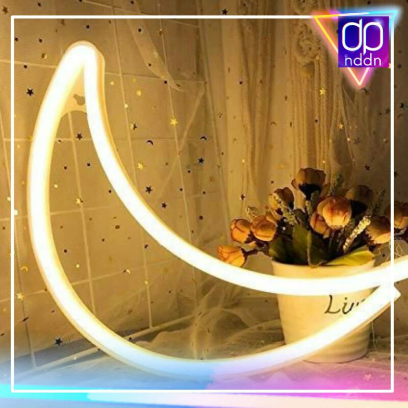 Lampu Hias Neon Flex Custom Bulan