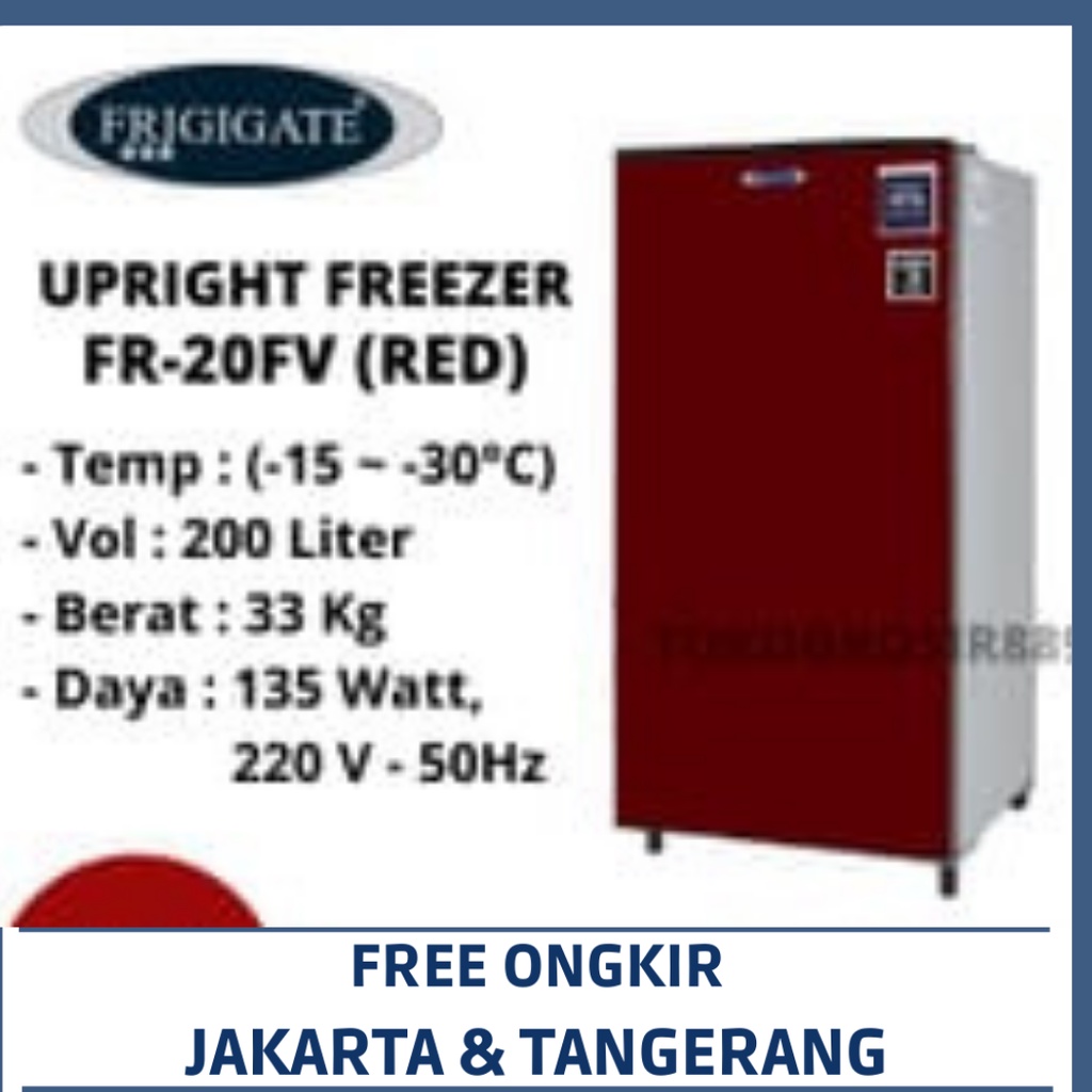 FRIGIGATE FR-20FV UPRIGHT FREEZER FRIGIGATE 200 LITER 7 RAK