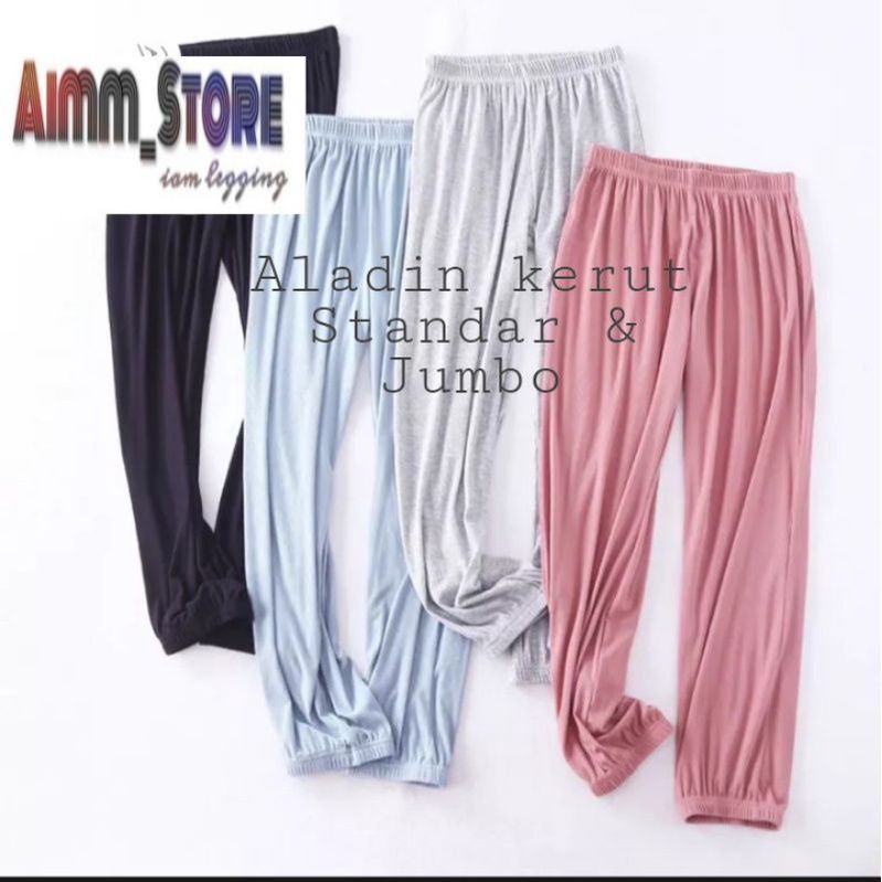 Celana Aladin Kerut wanita Size Standar &amp;Jumbo