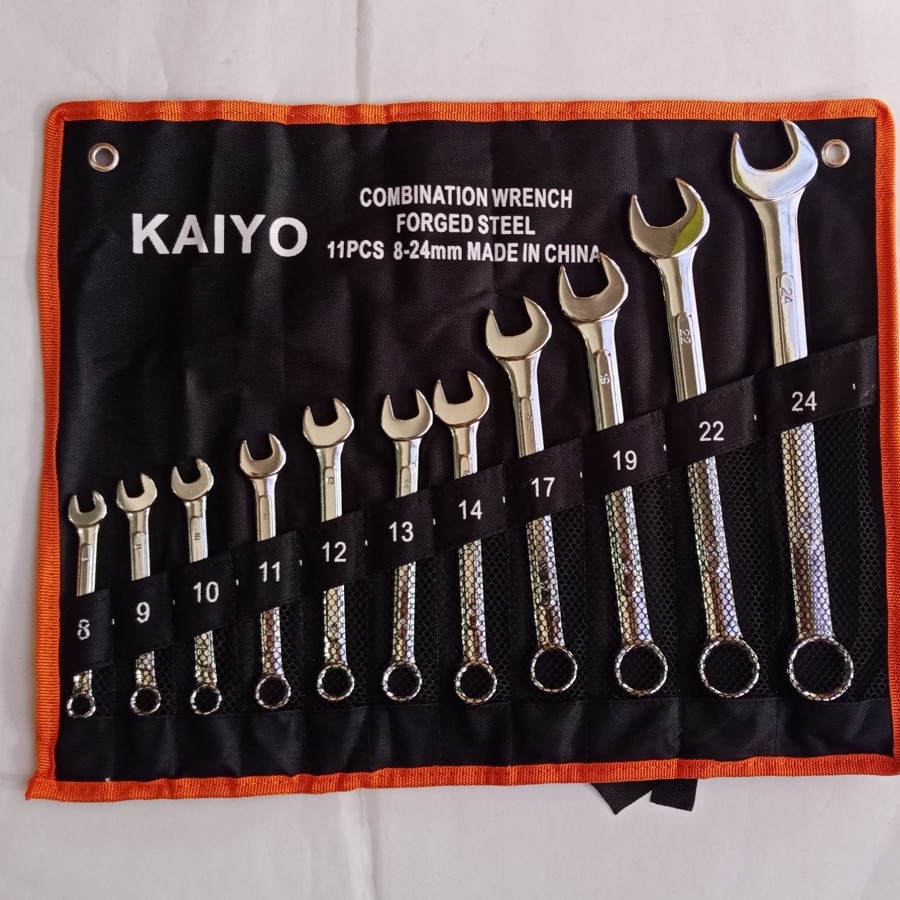 Hand Reparing Tools with Wrench Holder Fafeicy 12Pcs Combination Spanner Set 