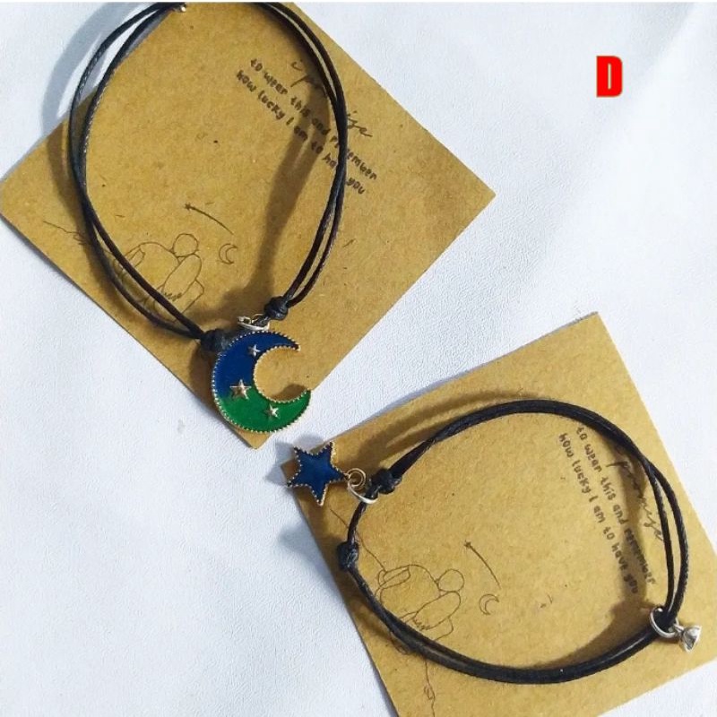 2 PCS GELANG MAGNET COUPLE KARAKTER LUCU  UNTUK GELANG PERSAHABATAN
