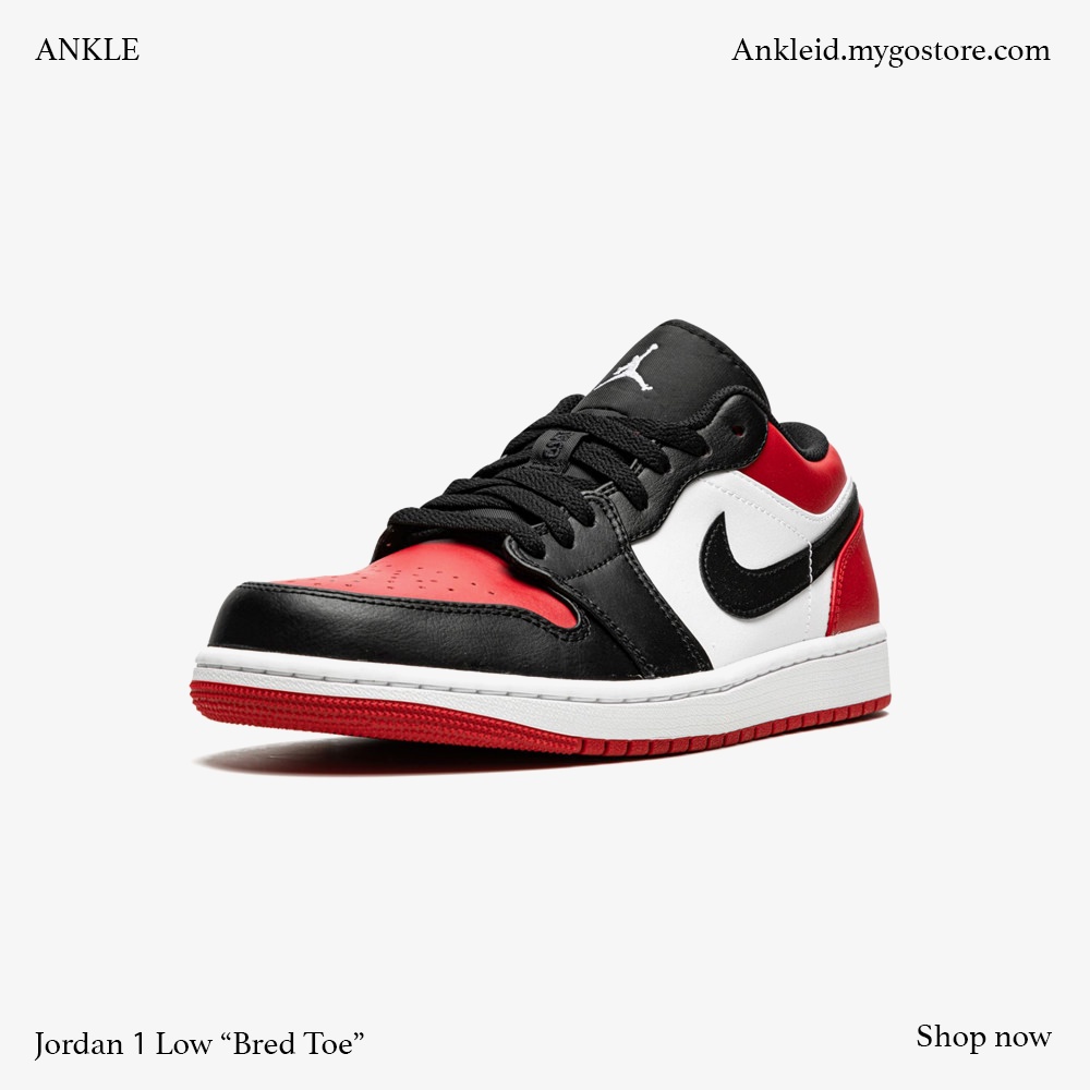 JORDAN 1 LOW BRED TOE
