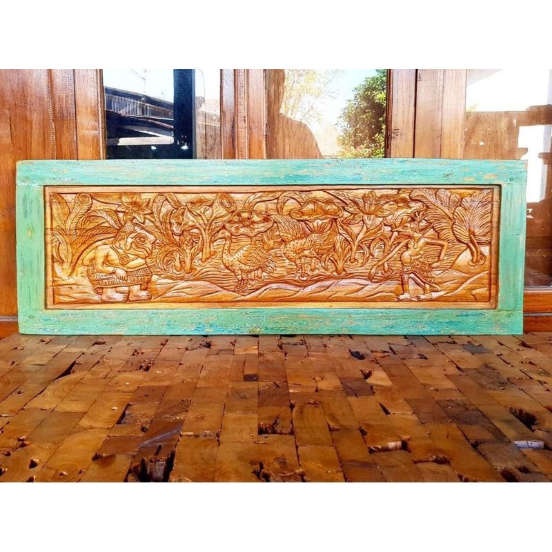 Pajangan Dinding Kayu Ukiran Wayang