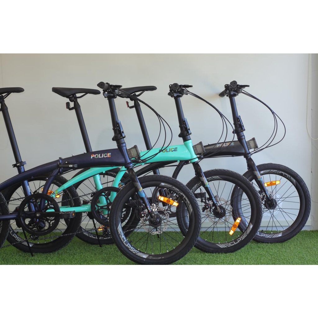 Khusus Exspedisi Sepeda Lipat Element Police Milan 8 speed 20 inch Rans raffi & original milan garansi resmi SNI-4
