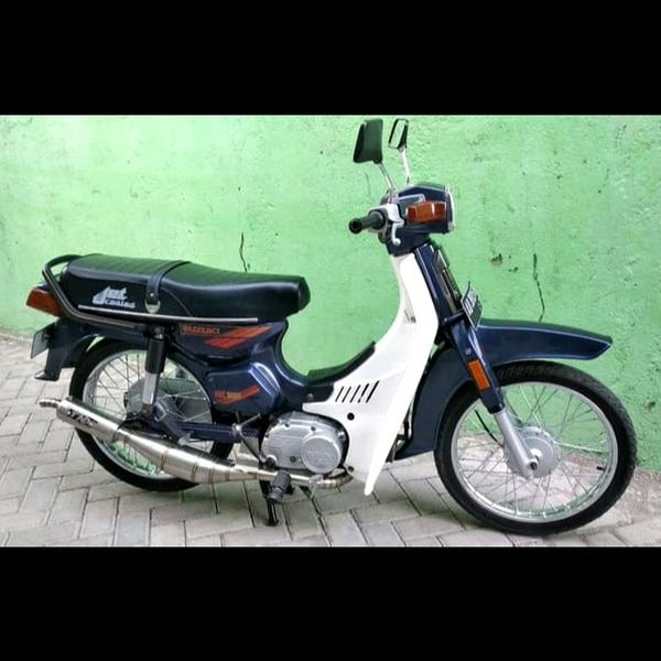 STRIPING RC 100 BRAVO STIKER SUZUKI LIS STANDAR ORI