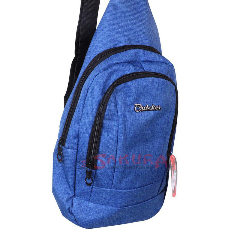 Slingbag Tas slempang Quicker Pria Warna Biru Muda