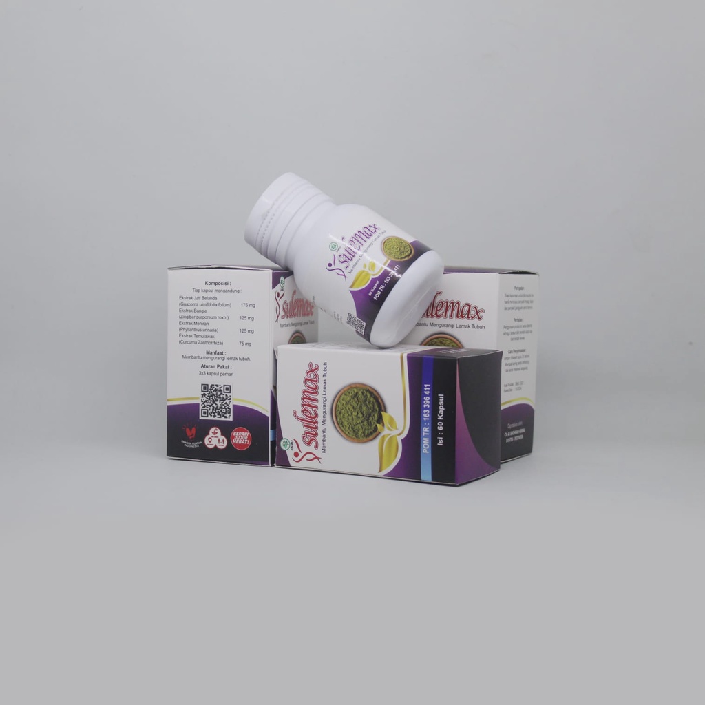 SULEMAX Obat Pelangsing Diet Herbal Asli BPOM Ampuh Susut Lemak Maximal Menurunkan Berat Badan Pelan